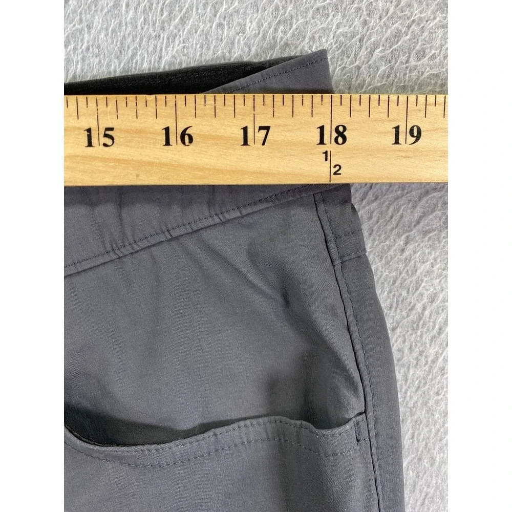 Eddie Bauer Men's Performance Tech Chino Pants Sz 36x32 Straight Dark Gray Smoke